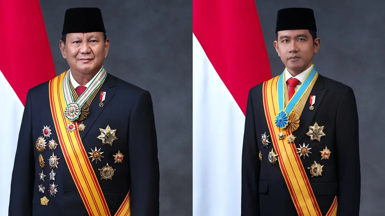 Resmi Dilantik, Foto Prabowo Subianto dan Gibran Rakabuming Raka sebagai Presiden dan Wakil Presiden Periode 2024-2029 Resmi Dilantik, Foto Prabowo Subianto dan Gibran Rakabuming Raka sebagai Presiden dan Wakil Presiden Periode 2024-2029