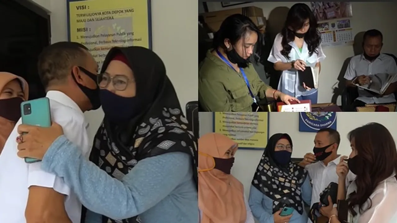 Resmi Pensiun, Ini 7 Potret Momen Sedih Campur Haru Ayah Ayu Ting Ting Perpisahan di Kantor