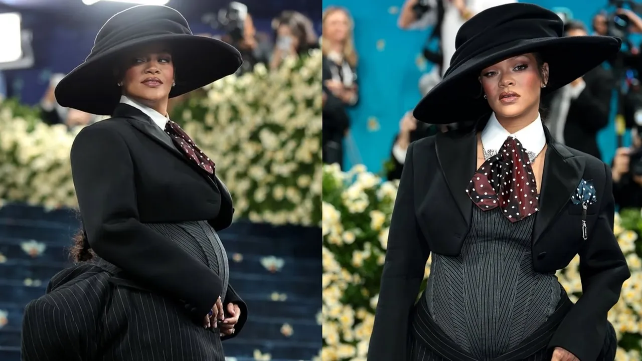 Rihanna Tunjukkan Perut Besarnya di Met Gala 2025, Hamil Anak Ketiga dengan A$AP Rocky