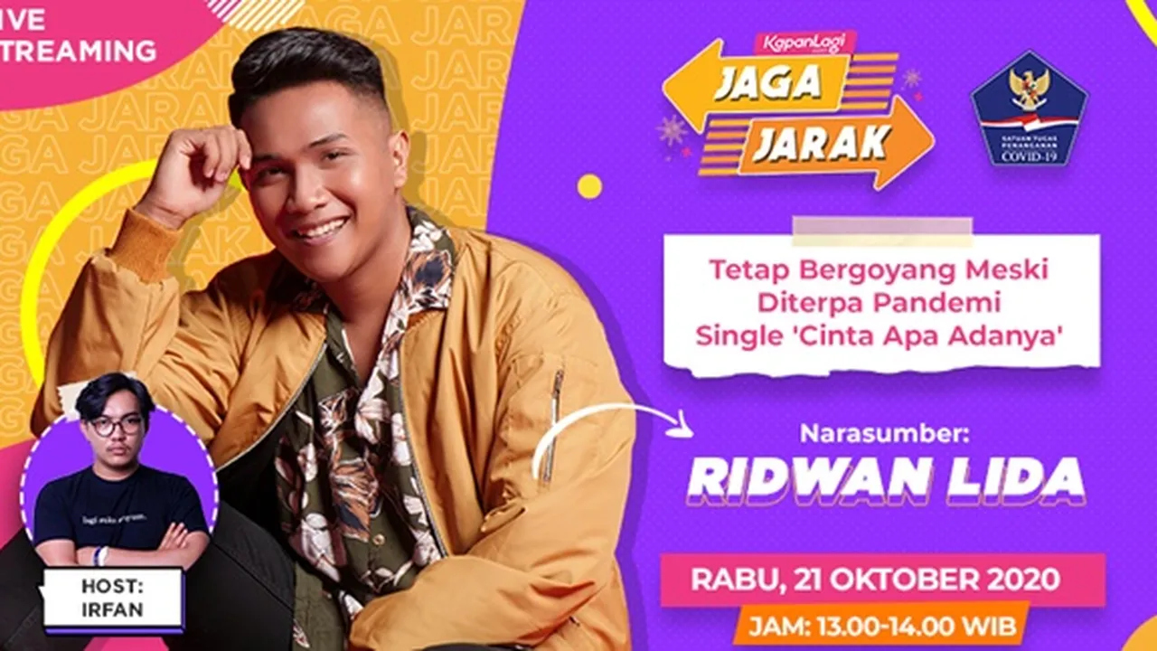 Rilis Single 'Cinta Apa Adanya', Pandemi Covid-19 Tak Patahkan Semangat Ridwan LIDA Untuk Berkarya