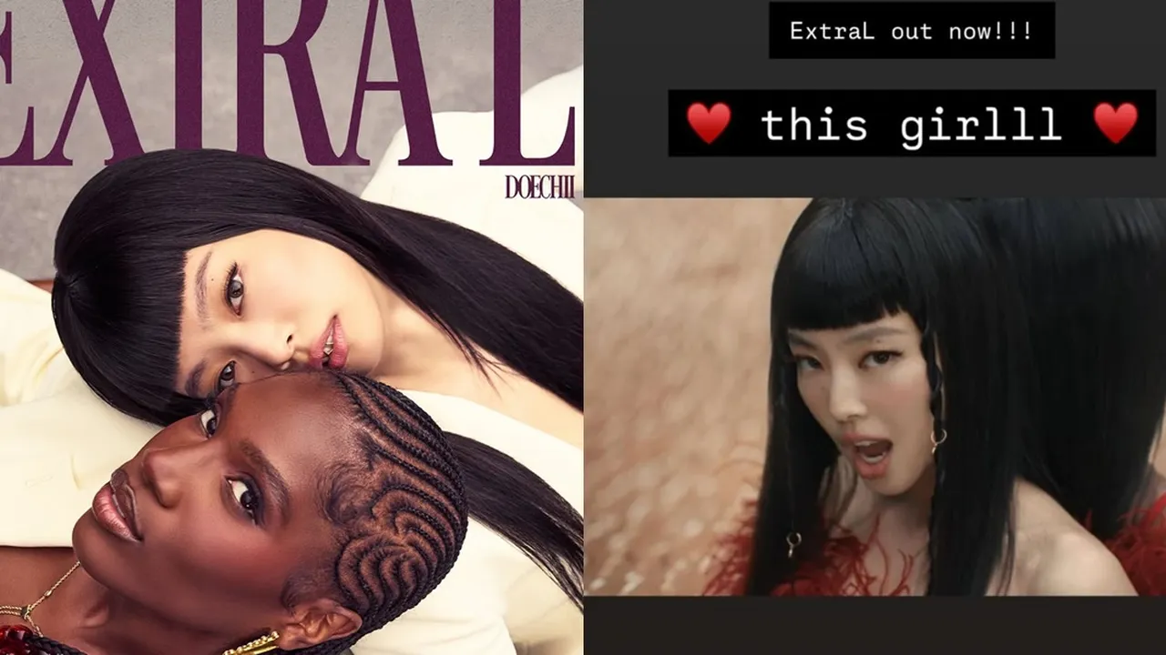 Rose Beri Dukungan untuk Jennie BLACKPINK Rilis Single Baru ExtraL Bareng Doechii