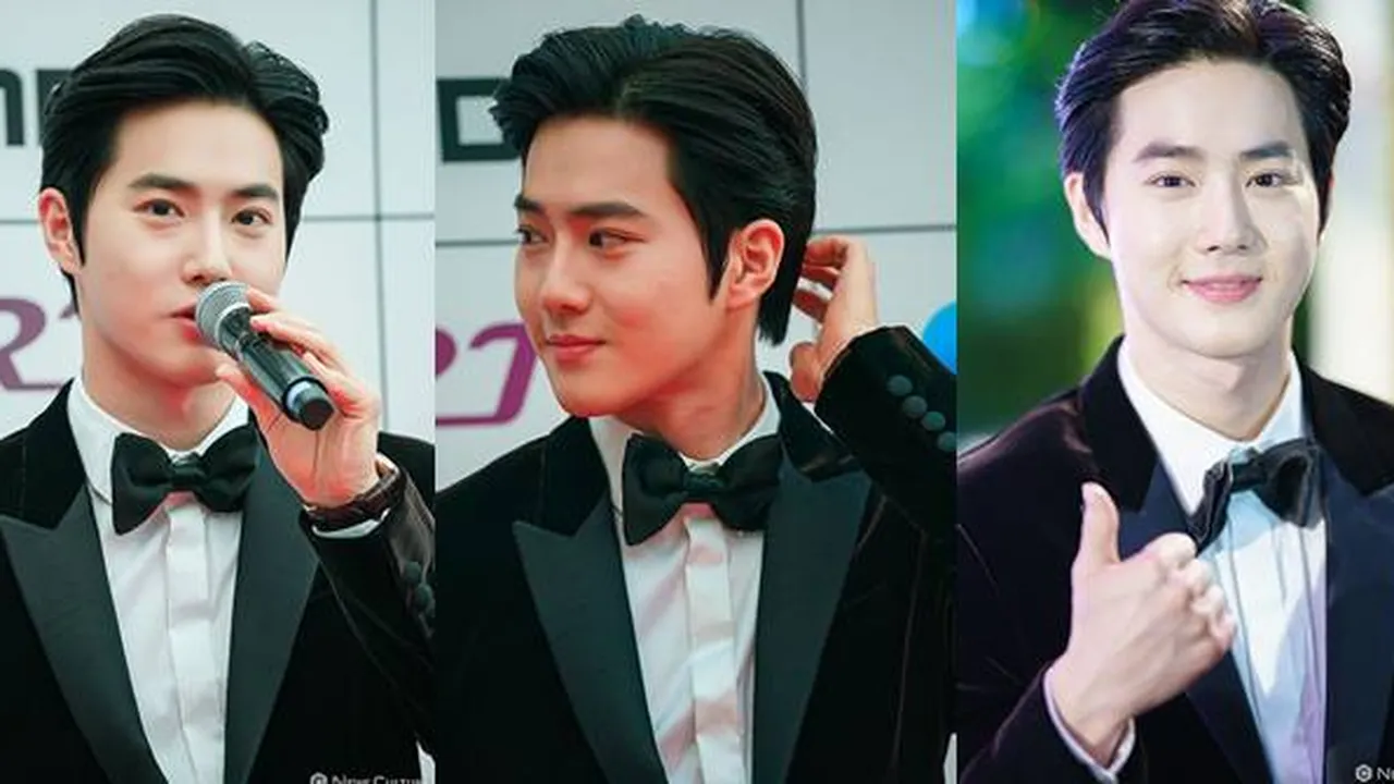 Saat Suho EXO Turun dari Mobil dan Jalan di Red Carpet, Bagai Prince Charming
