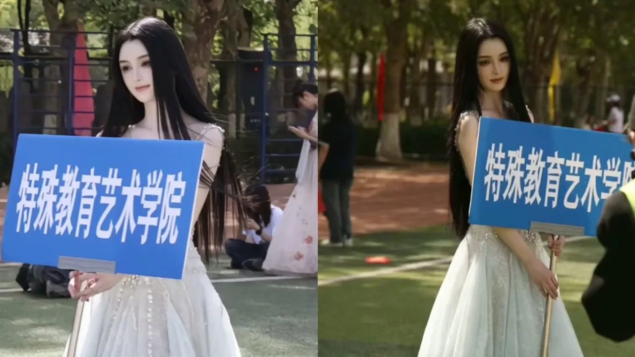 Saking Cantiknya, Mahasiswa Penyandang Tuna Rungu Asal China Ini Sering Disebut Editan AI - Wajah bak Unreal
