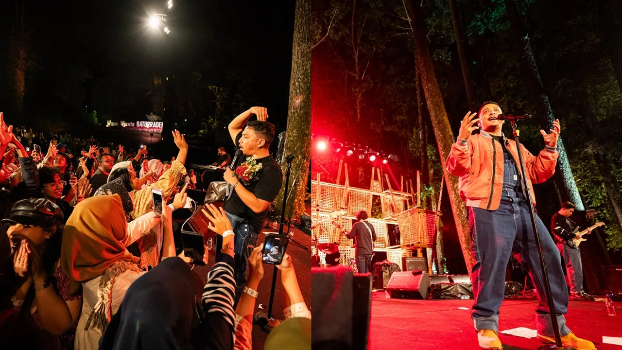 Sal Priadi Mesra Besar-Besaran Bareng Jamaah Al'Jazziah di Puncak Acara Jazz Gunung Slamet 2024