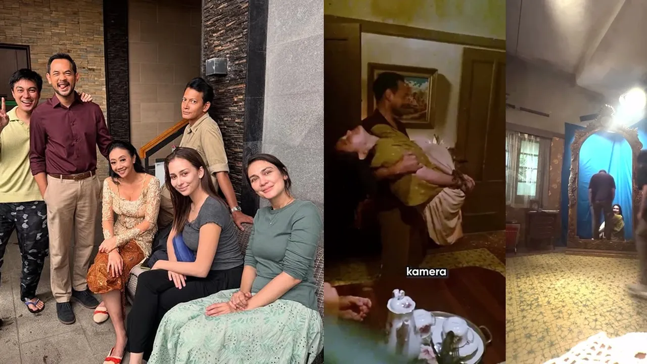 Sambil Bopong Luna Maya, Momen Oka Antara Kena Prank Crew saat Syuting