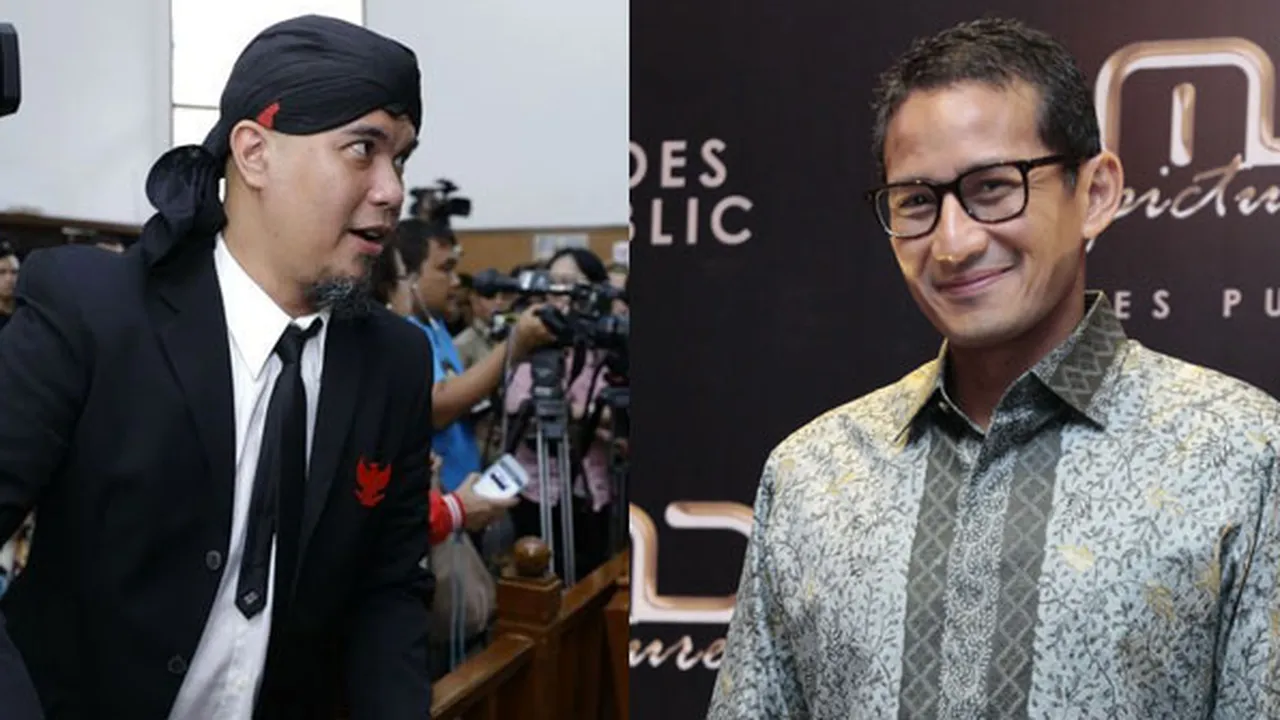 Sandiaga Uno Jenguk Ahmad Dhani di Rutan Cipinang