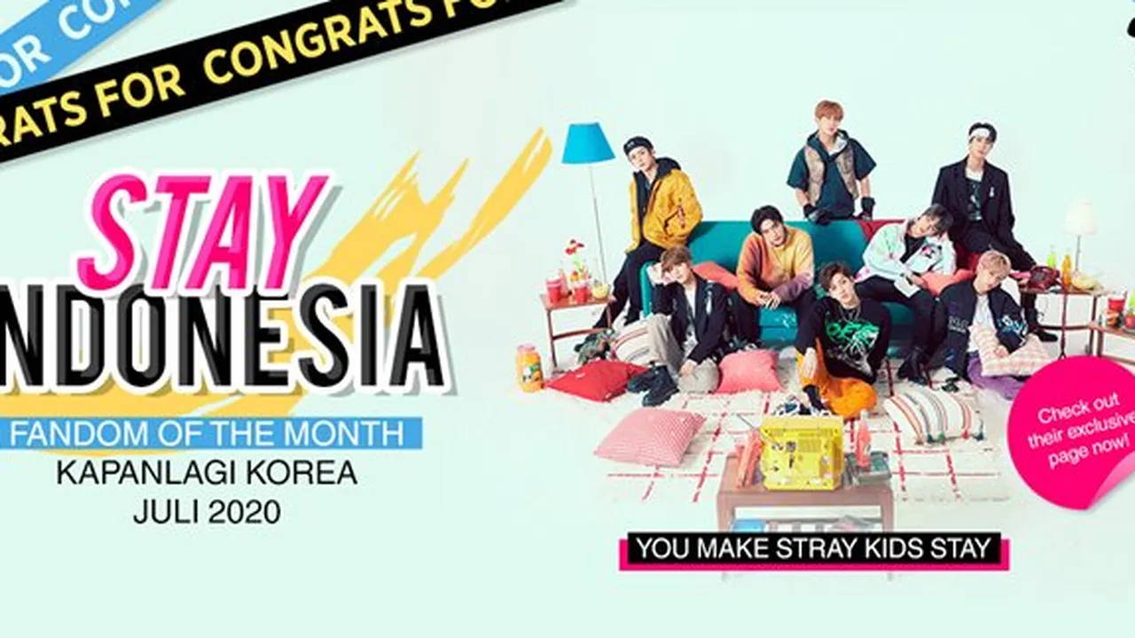 Selamat! STAY - Stray Kids Fandom of The Month KapanLagi Korea Juli 2020 Selamat! STAY - Stray Kids Fandom of The Month KapanLagi Korea Juli 2020