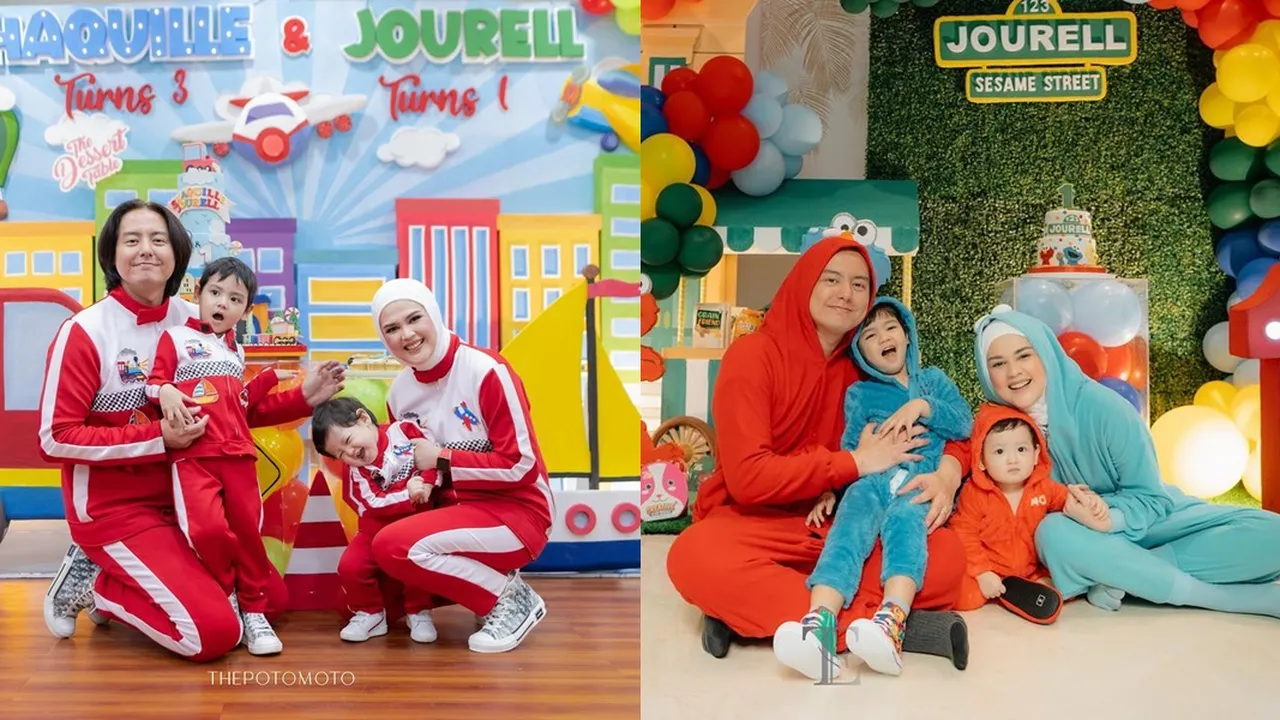 Sering Curi Perhatian, Ini 7 Potret Dua Anak Cut Meyriska dan Roger Danuarta yang Semuanya Ganteng