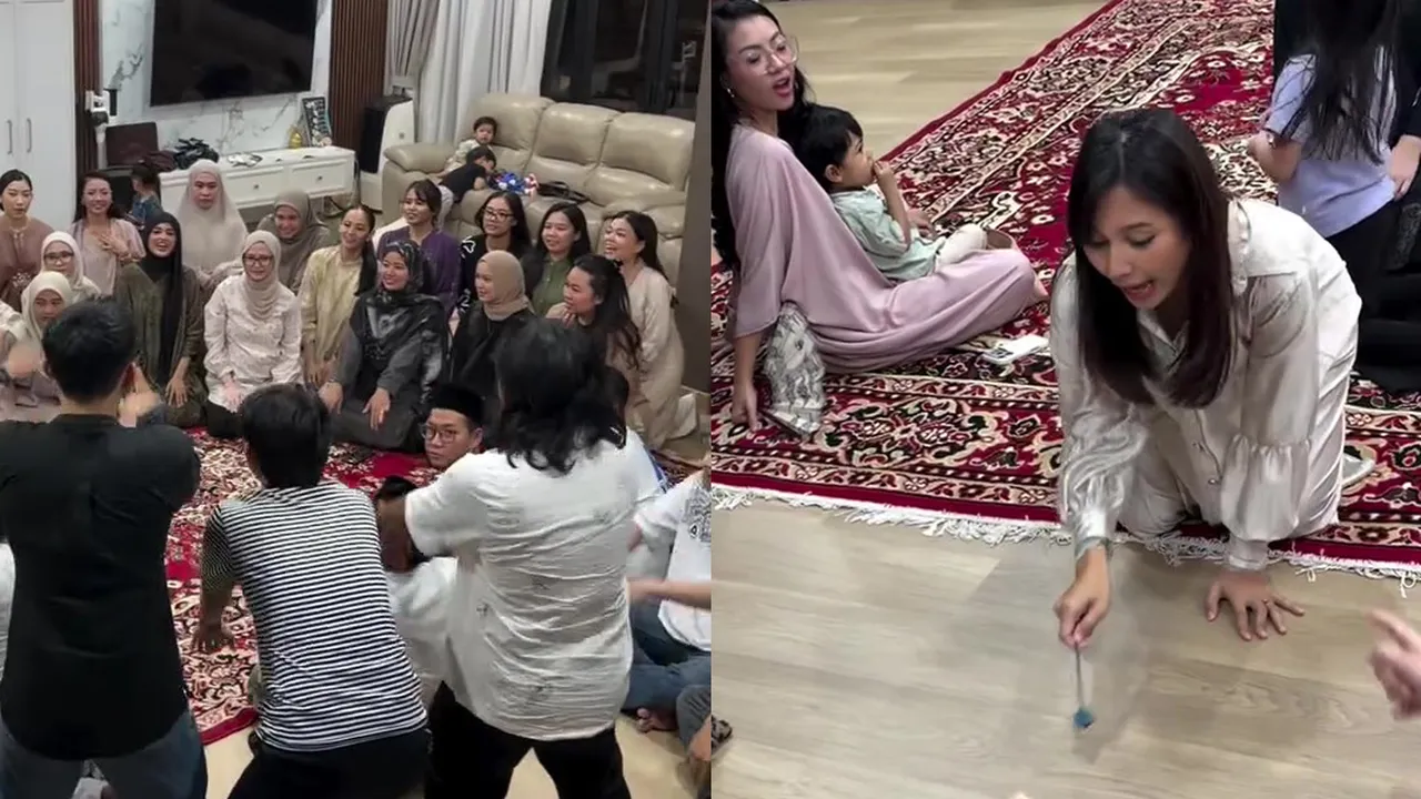 Serunya Acara Buka Bersama di Ruma Arie Kriting, Ada Games Ambil Uang Buat Ketawa
