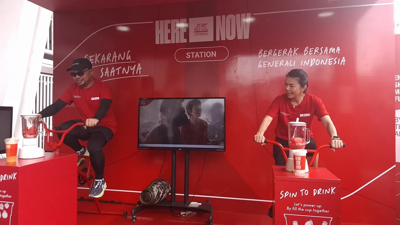 Serunya Gowes Bikin Jus Segar Gratis! Generali Ajak Masyarakat Bergerak Bareng di GBK