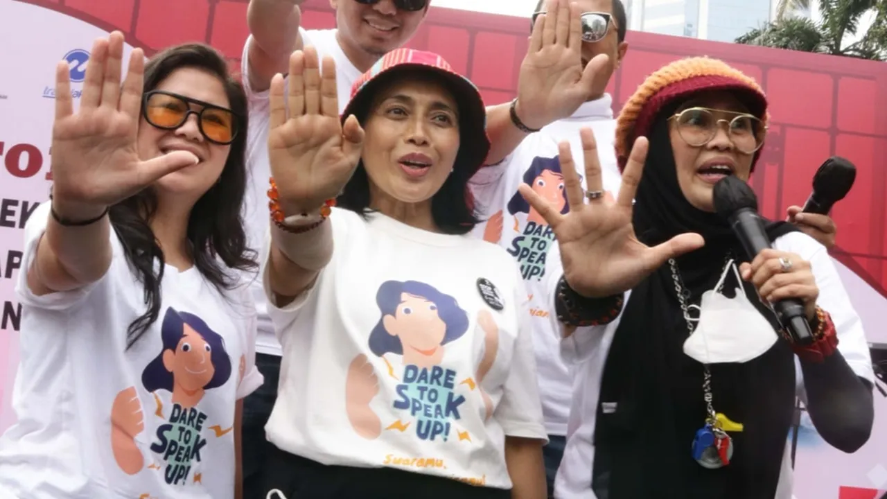 Shinta Priwit Merasa Senang Ikut Menyuarakan Stop Kekerasan Terhadap Perempuan dan Anak