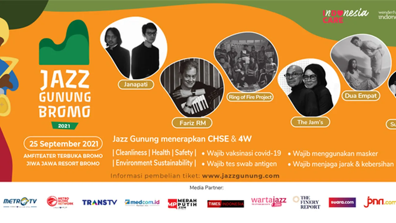Siap Digelar, Jazz Gunung Bromo Jadi Konser Pertama yang Berpenonton di Luar PPKM