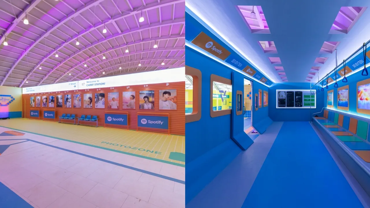 Spotify Gelar CARAT Station Jakarta, Ajak ke Dunia SEVENTEEN Lewat Pop-up Bertema Stasiun Metro