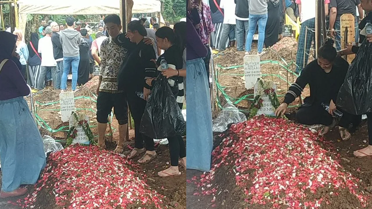 Suasana Penuh Haru Putri Titian Lepas Kepergian Sang Ayah