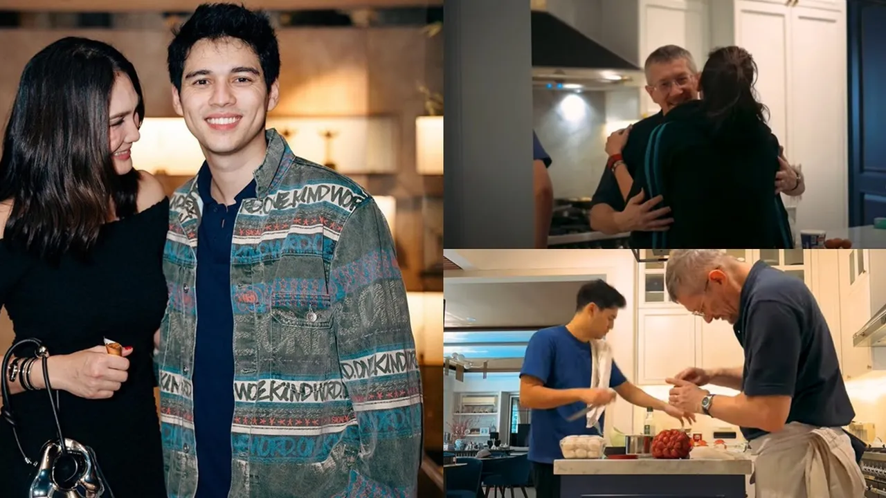 Sudah Dekat, 7 Potret Ayah Maxime Bouttier Masak Buat Luna Maya