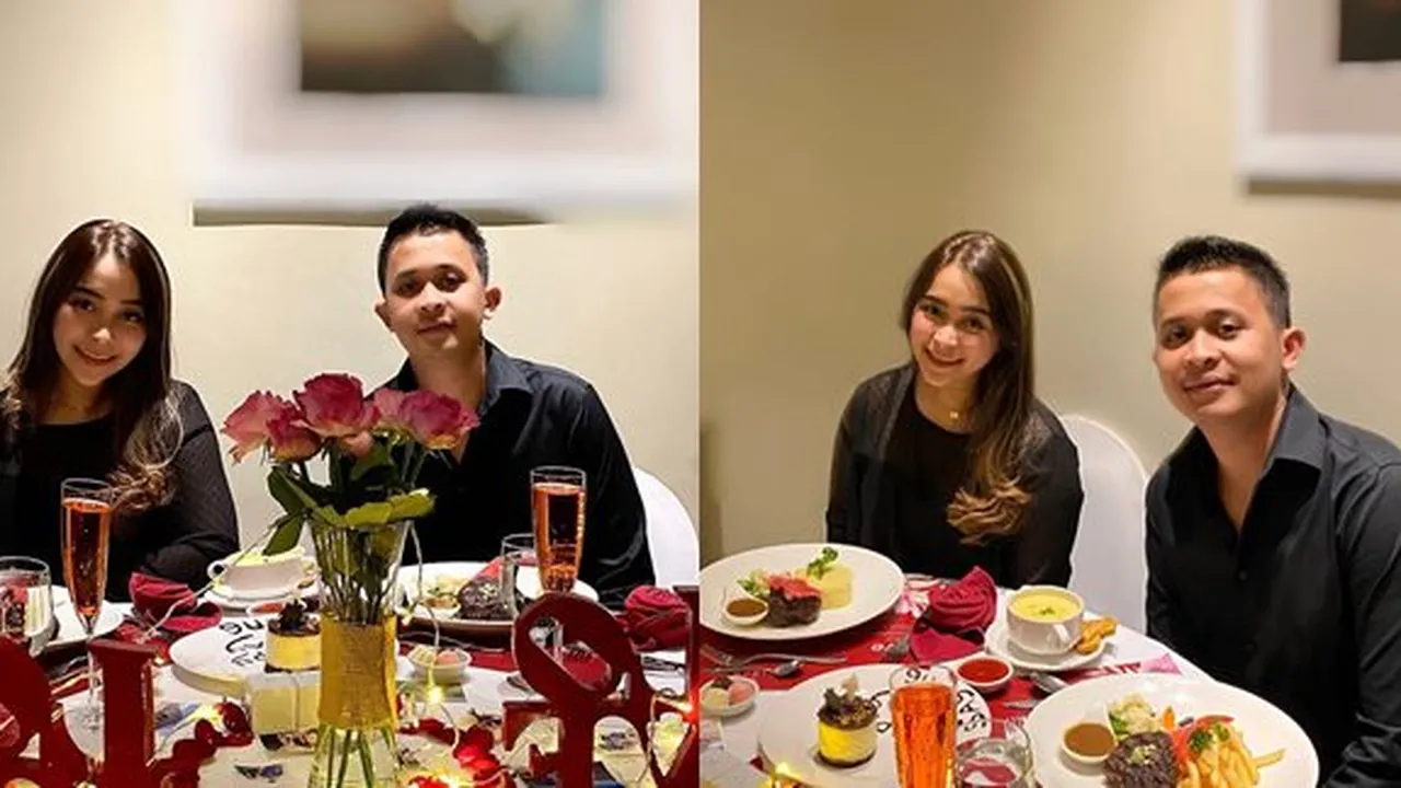Resmi Jadi Suami Istri, Ini Momen Syifa Adik Ayu Ting Ting Saat Rayakan Ultah Nanda Fachrizal dengan Makan Malam Mewah