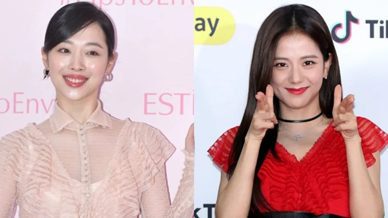 Sulli dan Jisoo BLACKPINK Pakai Busana Mirip, Siapa yang Lebih Kece?