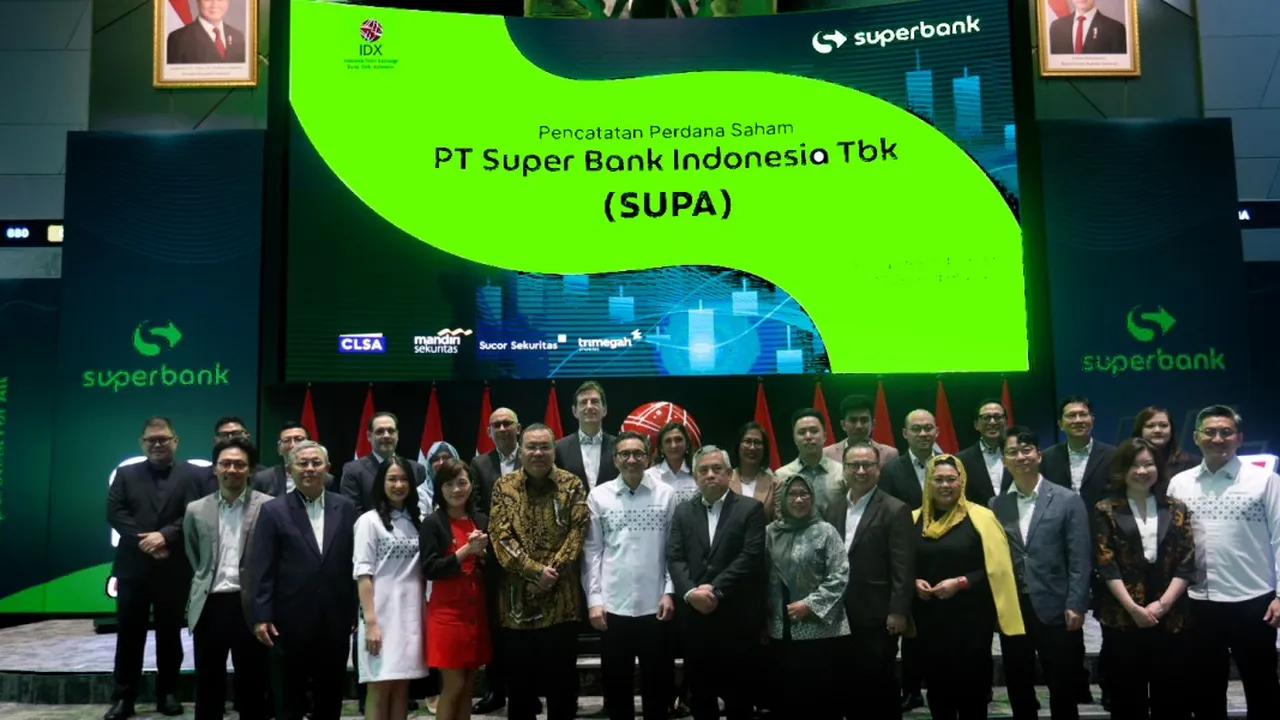 Superbank (SUPA) Resmi IPO, Penawaran Saham Perdana Bank Digital Terbesar di Indonesia