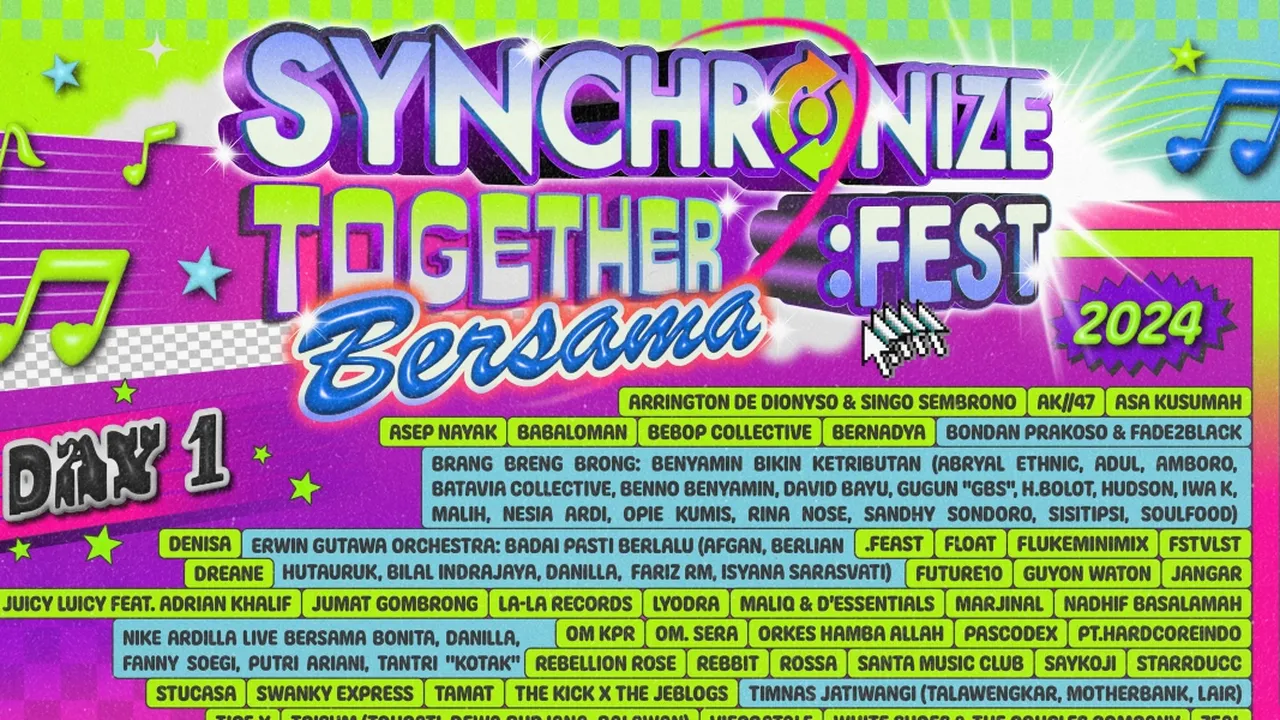 Synchronize Fest 2024 Diramaikan 160 Performer, Simak Daftar dan Harga Tiketnya di Sini!