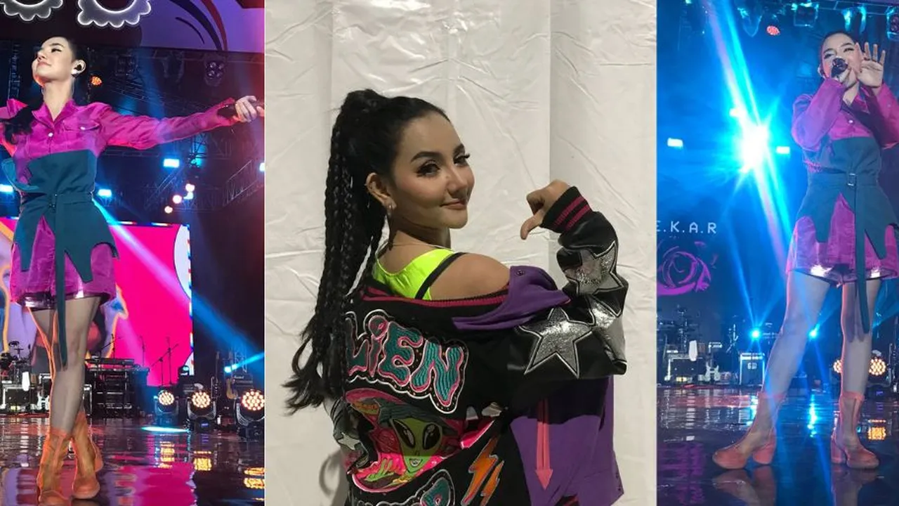 Tampil Enerjik di Ujung-ujungnya Dangdut, Lala Widy Disoraki Para Penggemar