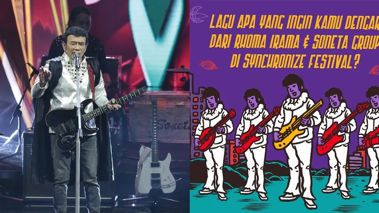 Tampil Lagi di Synchronize Fest 2018, Rhoma Irama Bikin Penasaran & Main Teka - Teki
