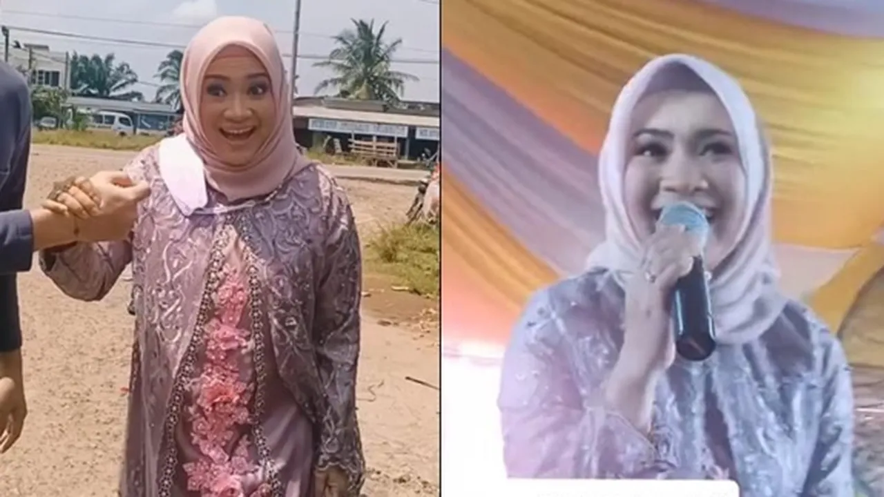 Tampil Sederhana Tapi Berkelas, Intip Potret Ikke Nurjanah Nyanyi di Kondangan Warga