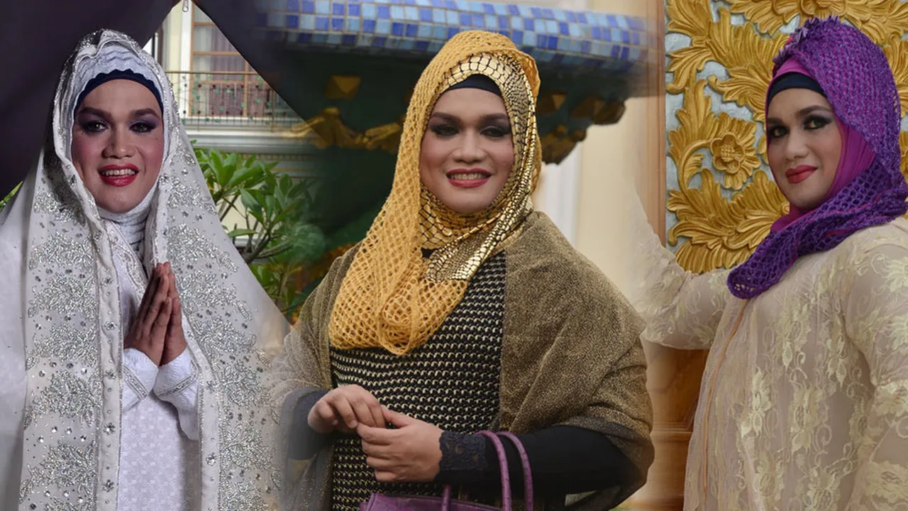 Tanggalkan Sisi Maskulin, Tata Liem Tampil Berbalut Hijab
