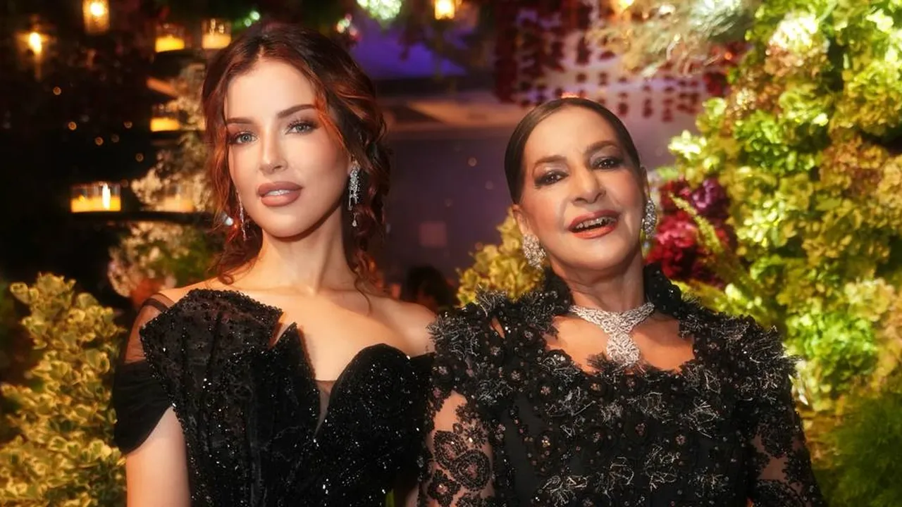Tasya Farasya dan Ibu Ala Kompak Serba Hitam di Acara Kondangan