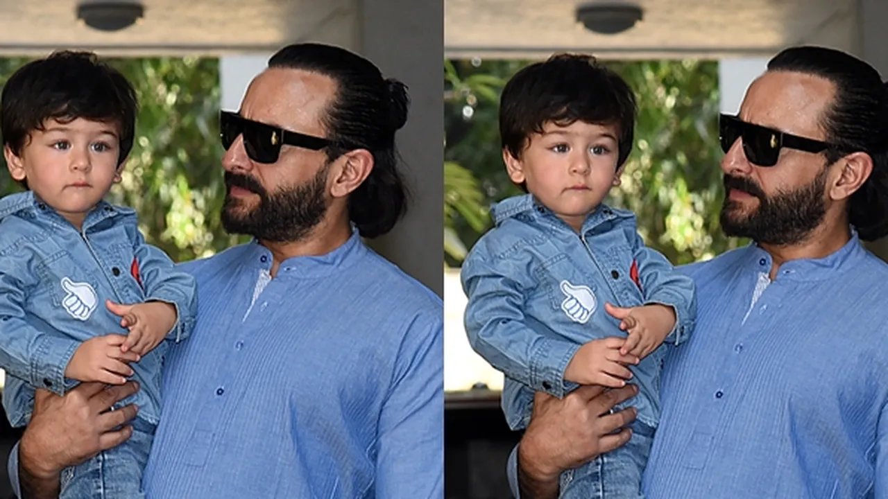 Tawa Taimur Ali Khan Kala Berenang Bareng Saif Ali Khan, Priceless!