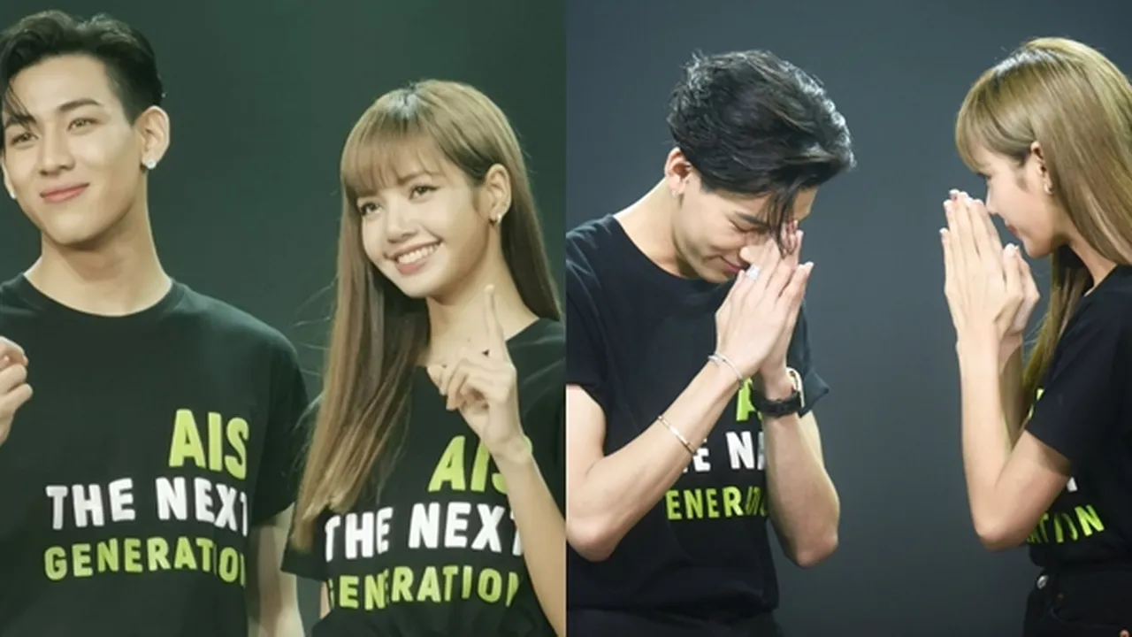 Teman Dari Kecil, Bambam GOT7 & Lisa BLACKPINK Hadiri Event di Thailand