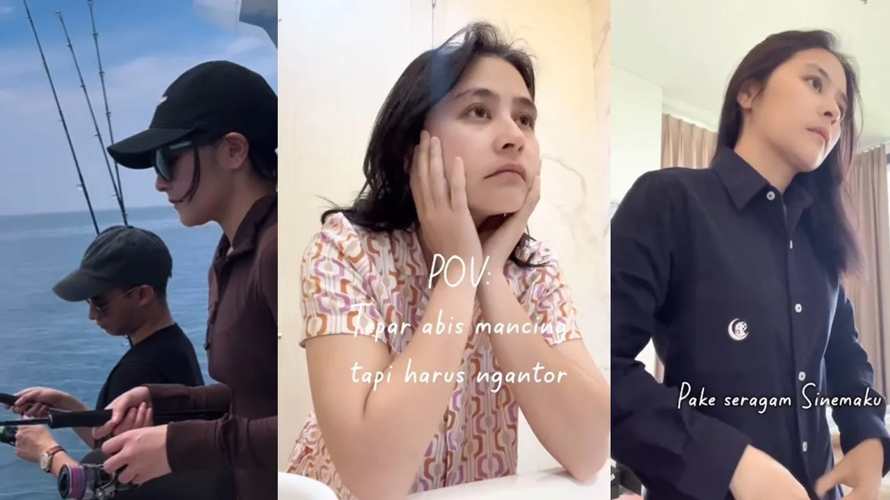 Tepar Habis Mancing, Ini 7 Potret Prilly Latuconsina Tetap Berangkat ke Kantor - Begini Persiapannya