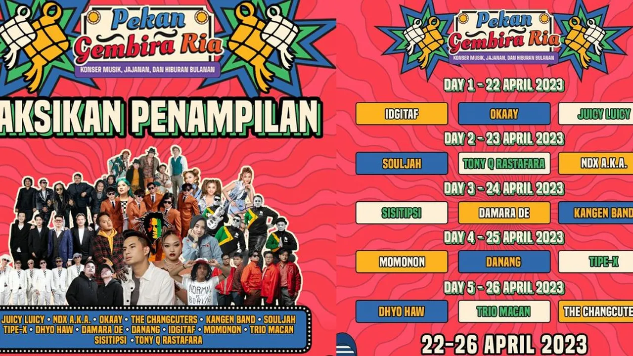 The Changcuters hingga NDX A.K.A. Siap Ramaikan Pekan Gembira Ria Volume 4