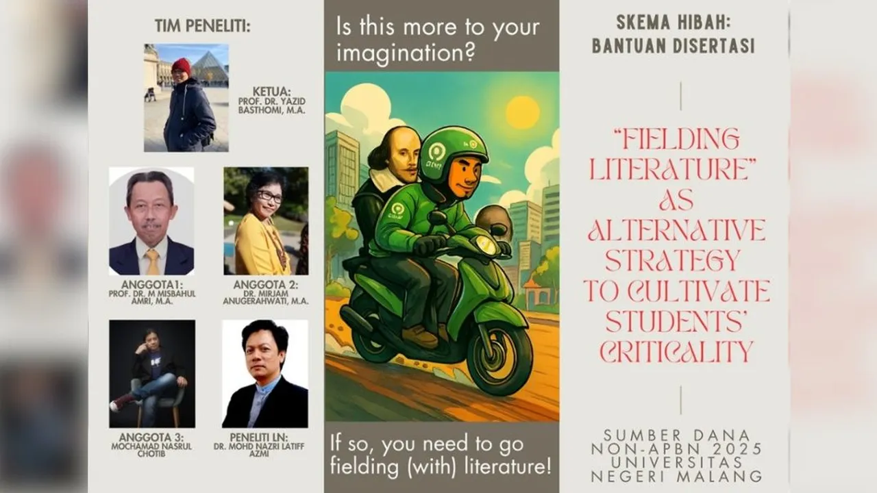 Tim Universitas Negeri Malang Optimalkan Pemahaman Mahasiswa Pada Karya Sastra Melalui 'Fielding Literature'
