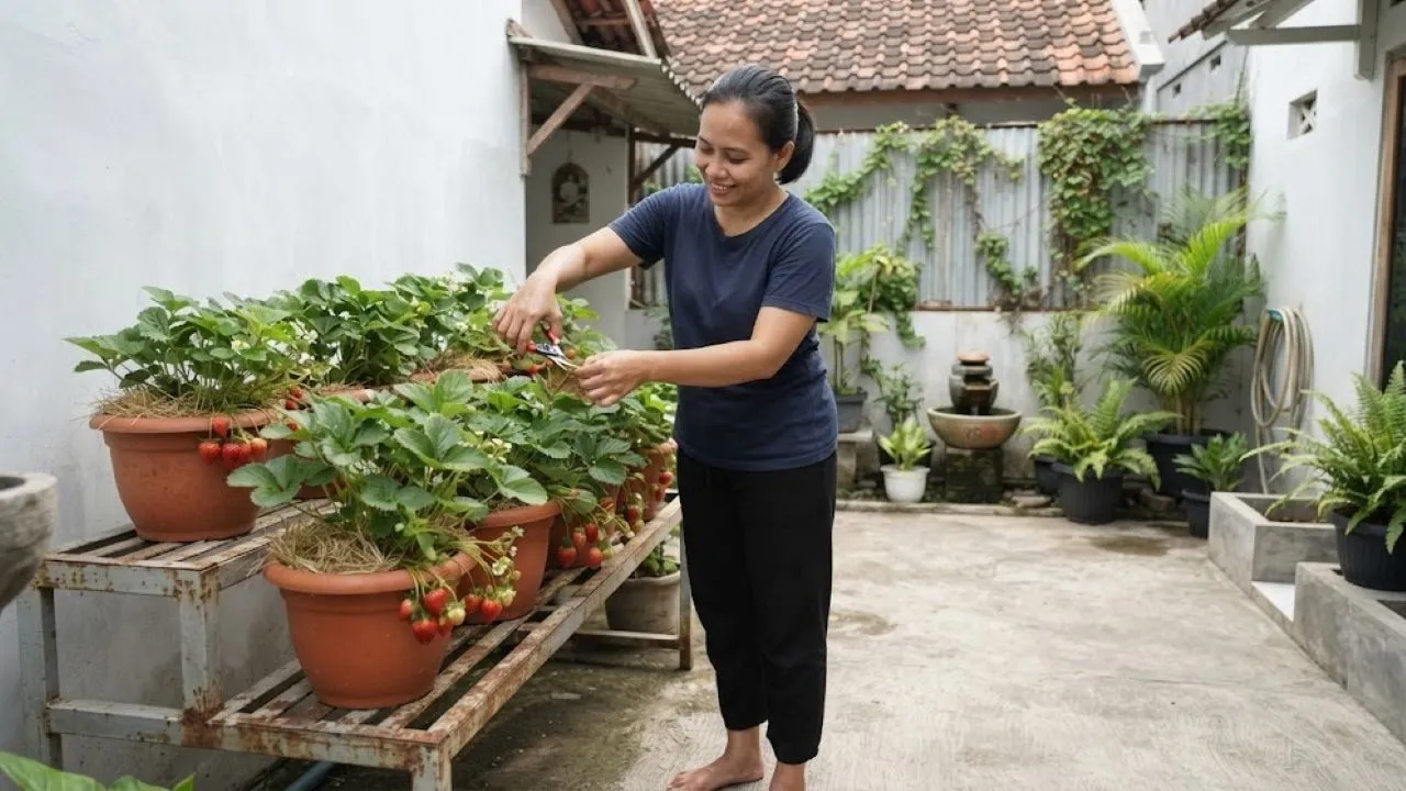 Tips Merawat Tanaman Stroberi di Musim Kemarau agar Tetap Subur dan Tidak Mudah Layu