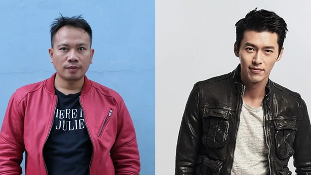 Tirukan Poster Drama 'CRASH LANDING ON YOU', Vicky Prasetyo Berpose ala Hyun Bin