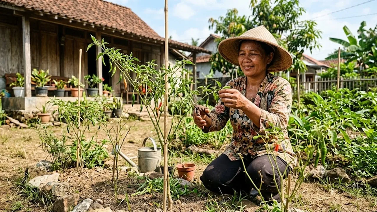 Trik Merawat Cabai di Halaman Sempit agar Tidak Cepat Layu, Cara Sederhana Ini Sering Terlupakan