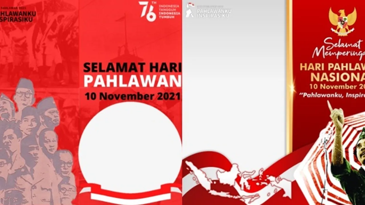 53 Twibbon Hari Pahlawan 2021 Free Link Download, Pasang Buat Status di Sosial Media