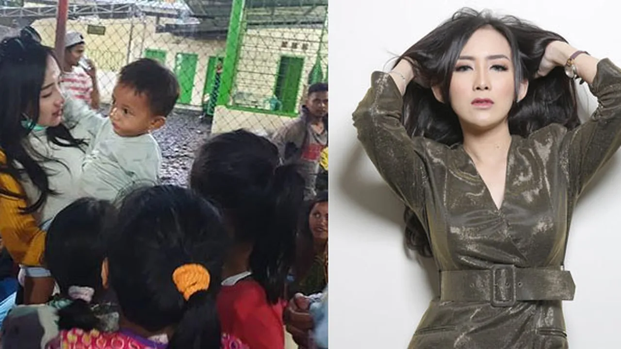 Ucie Sucita Kunjungi & Berikan Bantuan untuk Korban Tsunami Banten