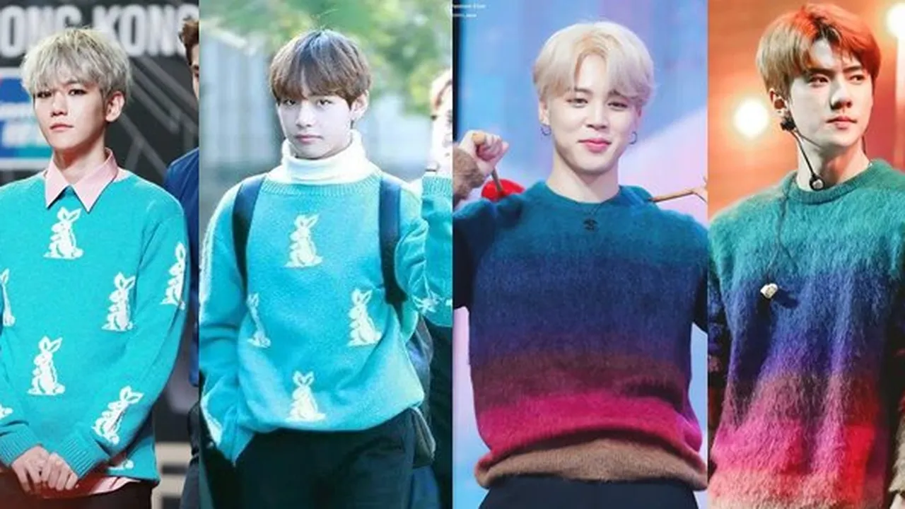 Ups Tercyduk! 9 Momen EXO & BTS 'Saling Curi' Style Fashion