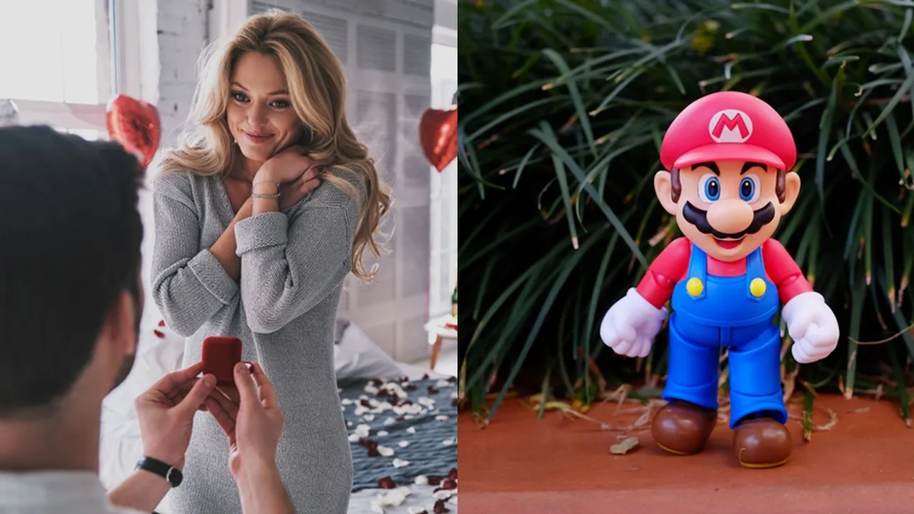 Valentine, Cowok Ini Lamar Pacar Pakai Game Mario Bros