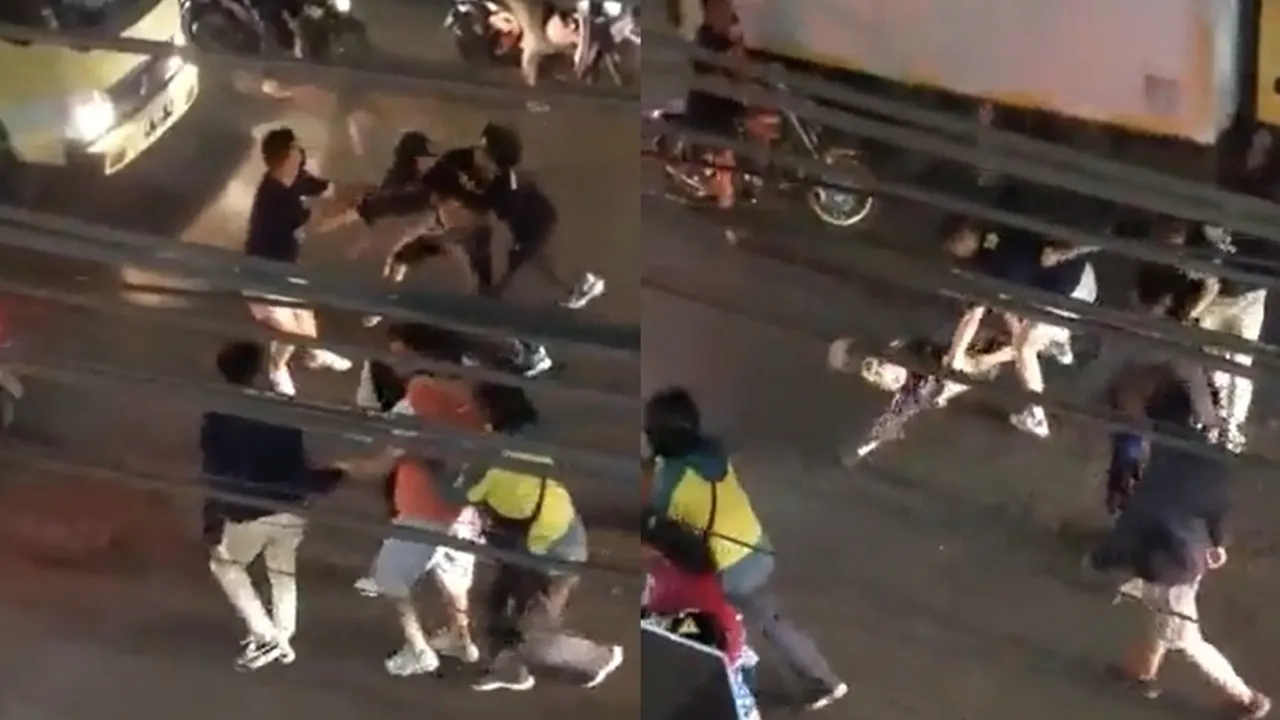 Video Viral Pria Dikeroyok Hingga Roboh di Jalan