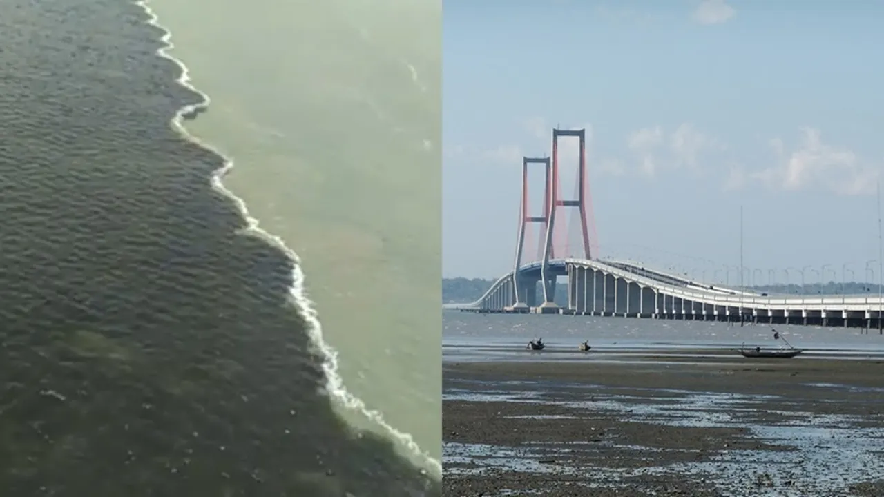 Viral Air Laut Jembatan Suramadu Tak Menyatu, Ini Penyebabnya