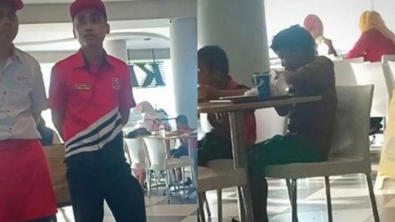 Viral! Bawa Uang 18 Ribu & Berpakaian Lusuh, 2 Bocah Ini Tetap Dilayani Makan di KFC