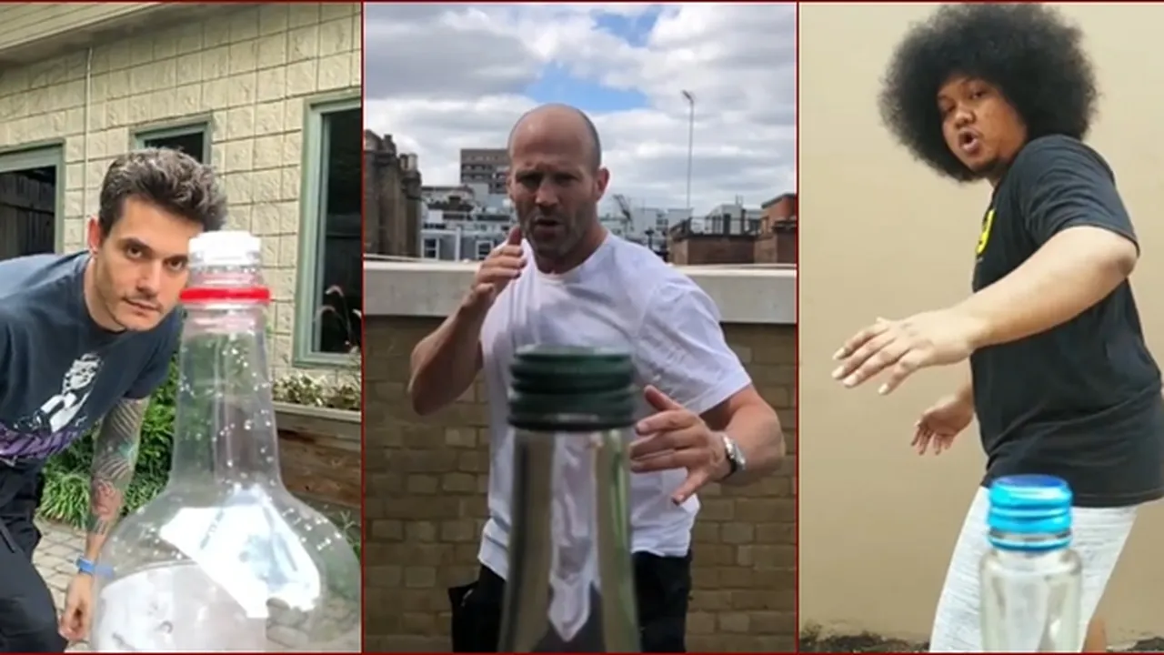 Viral #BottleCupChallenge, John Mayer hingga Babe Cabita Pamer Aksi Kece