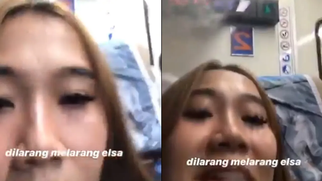 Viral! Bukannya Malu, Perempuan Ini Malah Kegirangan Usai Ngevape di Dalam Kereta