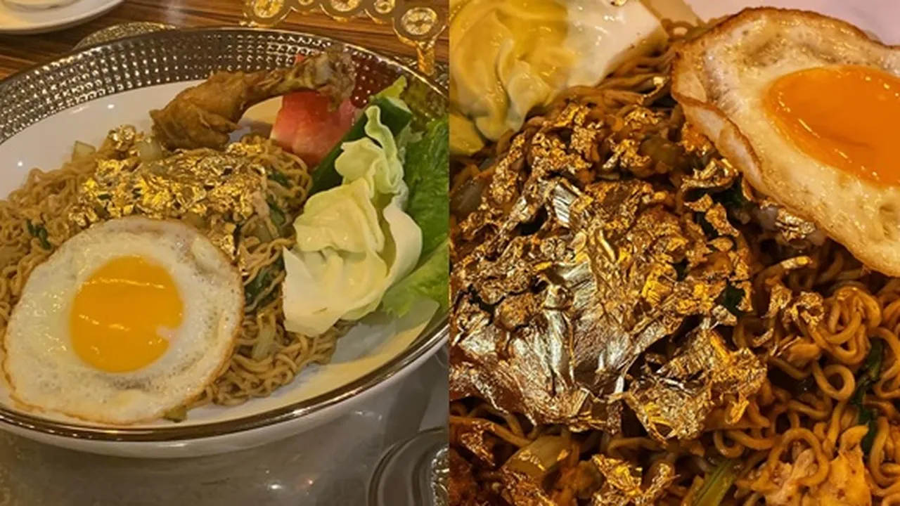 Viral Mie Goreng Topping Emas 24 Karat di Dubai, Sepiring Harganya Rp 500 Ribuan