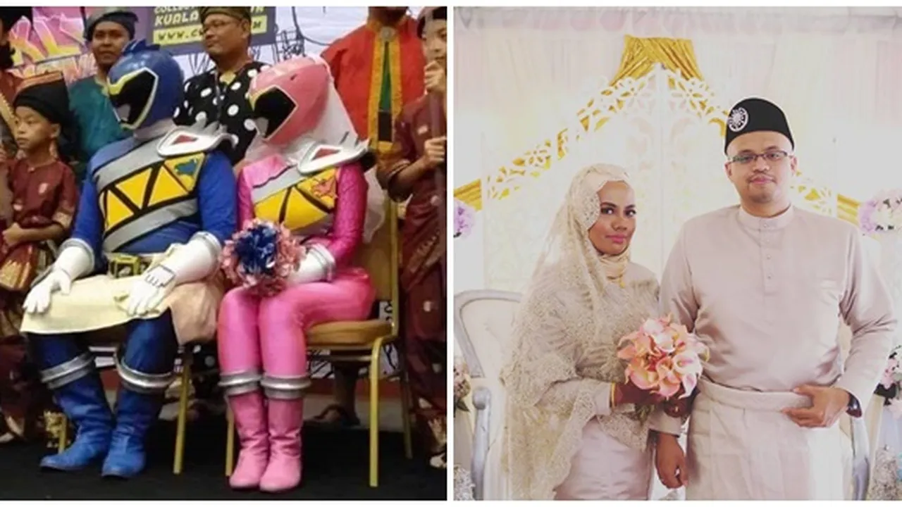 Viral Pasangan Menikah Dengan Kostum Power Rangers, Ternyata Ini Faktanya