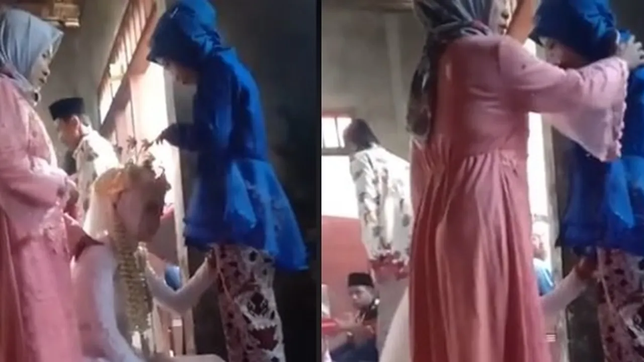 Viral Seorang Adik Menikah dengan Mantan Kakaknya, Menangis Sampai Bersimpuh di Kaki Saat Minta Restu