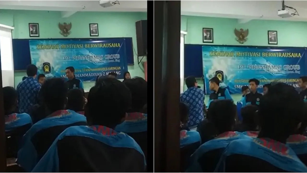 Viral, Video Seorang Motivator Tampar Siswa SMK di Malang