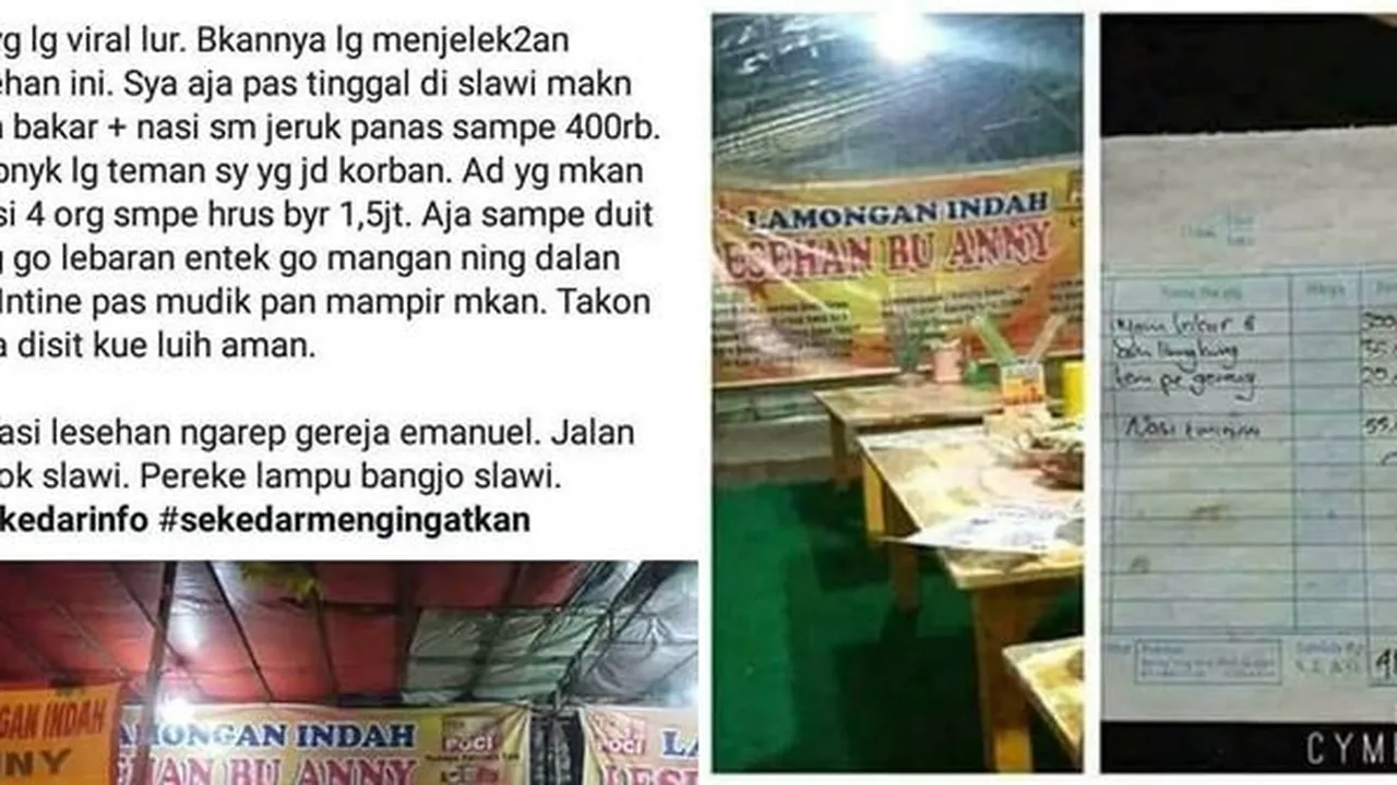 Viral! Warung Ini Patok Harga Selangit Untuk Tiap Menunya, Pemilik Beri Penjelasan